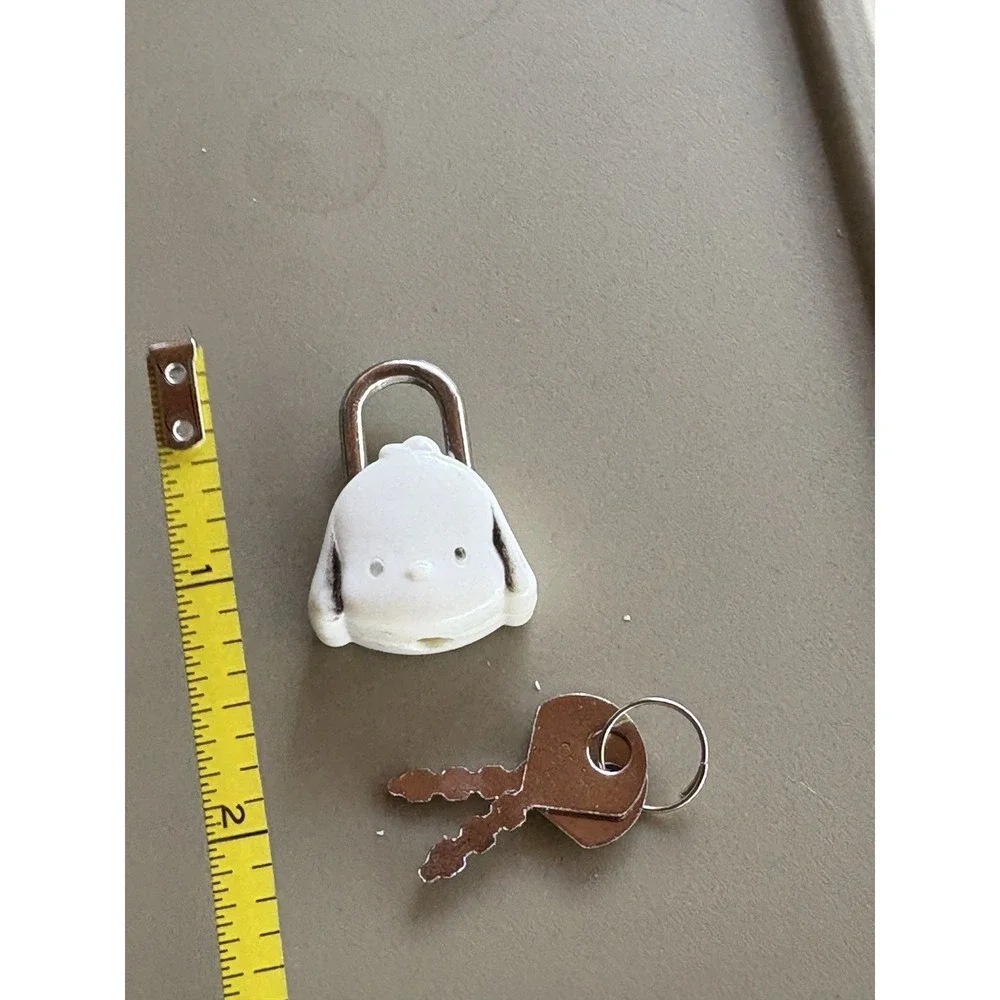 Vintage White‎ Pochacco Mini Lock with Keys